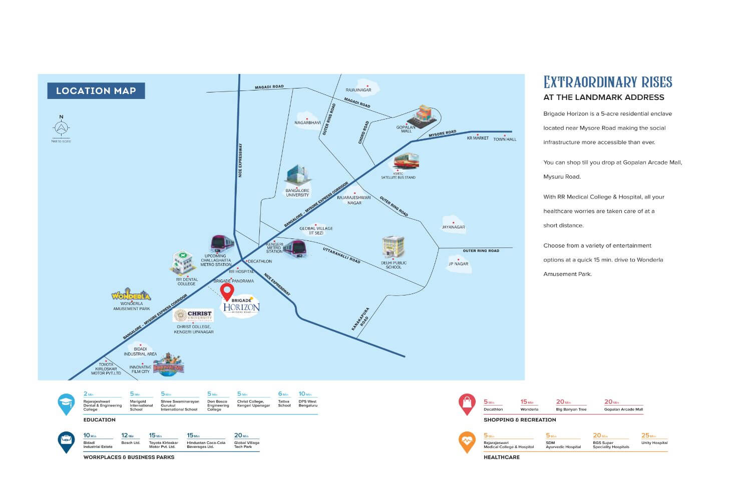 Brigade Horizon Mysore Road Location Map1 Brigade Horizon Mysore Road Location Map1